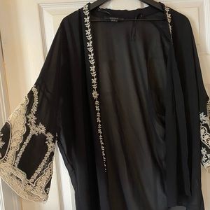 Black and white detail cardigan